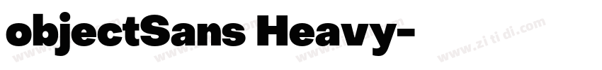 objectSans Heavy字体转换
